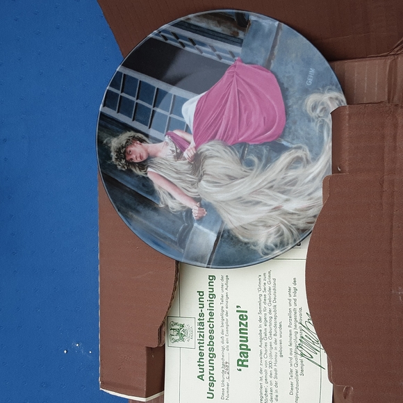 "Rapunzel" Collector's Plate - Charles Gehm (1982) NM- Konigszelt Bavaria - Picture 5 of 5